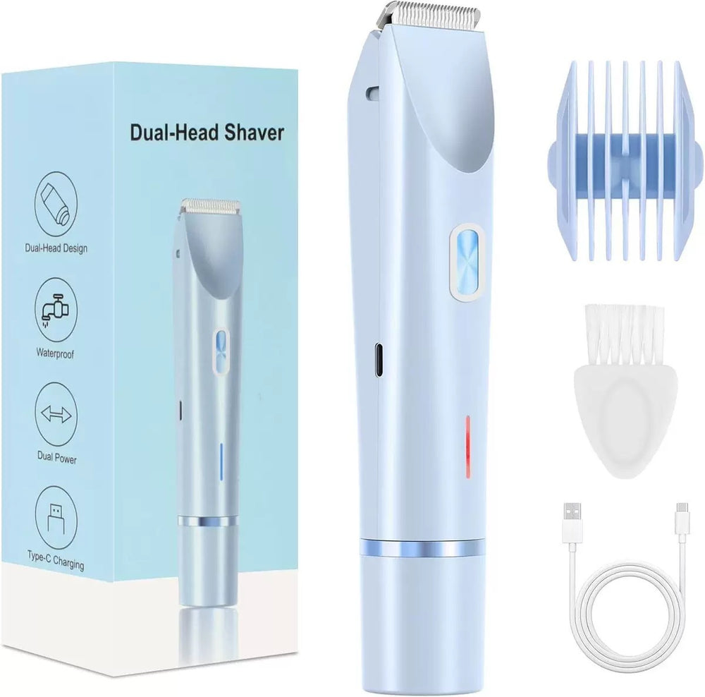 bestseller: women's electric double-headed epilator - body hair removal device for intimate and full body use