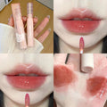 Kapavini bubble bear lip glaze for women mirror water glossy pouty lips moisturizing glass lip whitening lipstick