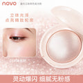 Makeup novo gilt stand-up painting high-gloss powder pearlescent fine shimmer explosive clear nature stereo facial brightening and contouring