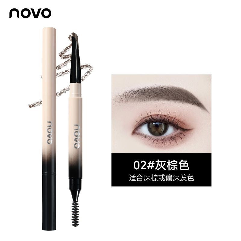 Novo blade-sharp eyebrow pencil: long-lasting, waterproof, sweat-proof, smudge-proof, and fade-resistant. achieve defined, hair-like brows – perfect for beginners!