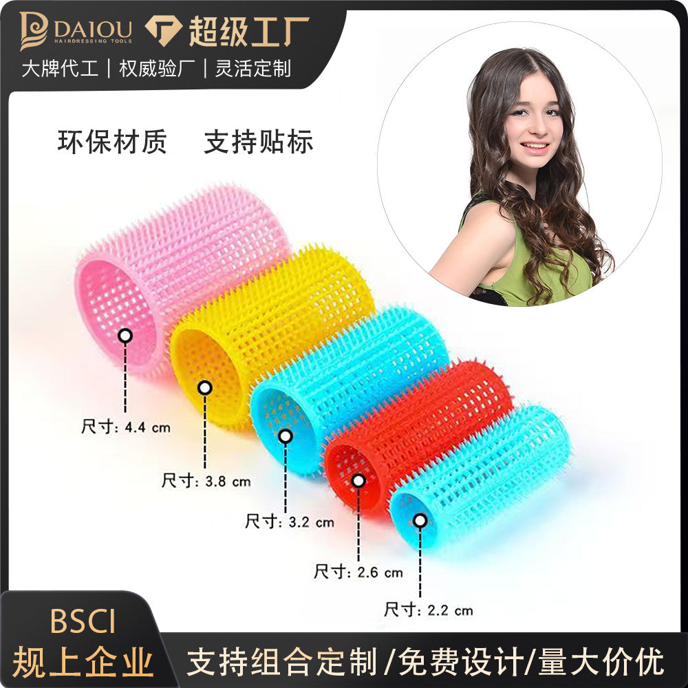 new product vinyl hair rollers amazon curling barrel diy styling tool magic heatless curling iron wholesale
