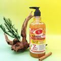 turmeric scrub shower gel 500ml - rich lather, refreshing, moisturizing body wash with carrot extract - export quality