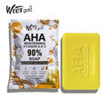 soap bagged soap turmeric aha fruit soap arbutin brightening moisturizing cleansing scrub 80g