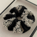 Fall and winternew arrivaldouble wool large intestine hair tiefrenchretroclassy headband ponytail rubber band hair accessories wholesale