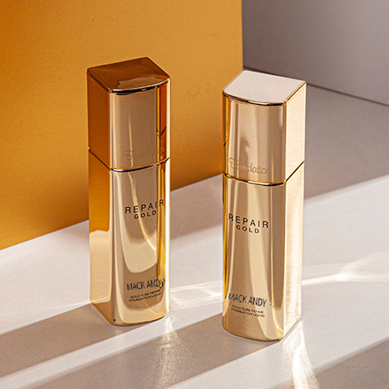 Marco andy gold diamond repair foundation - hydrating, moisturizing, nourishing, oil-control, waterproof, sweat-resistant, long-lasting foundation cream