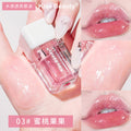 Kiss beauty watery translucent lip oil for women plump lips moisturizing lip gloss pearlescent shimmer mirror lip glaze