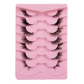 Export half-eye oblique flying style best selling elongated eye corners naturally enlarge both eyes sweet and cool style fox style fake eyelashes hard stem