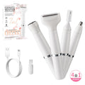 Women's private parts hair nose hair trimmer multifunctional shaver electric hairdresser four-in-one digital display hair removal device