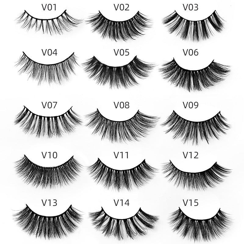 fashion fake eyelashes suit slim cross thick imitation mink eyelashes one-piece fashion style