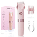 women's double-headed epilator hair removal device electric digital display private parts pubic hair trimmer shaver women's epilator