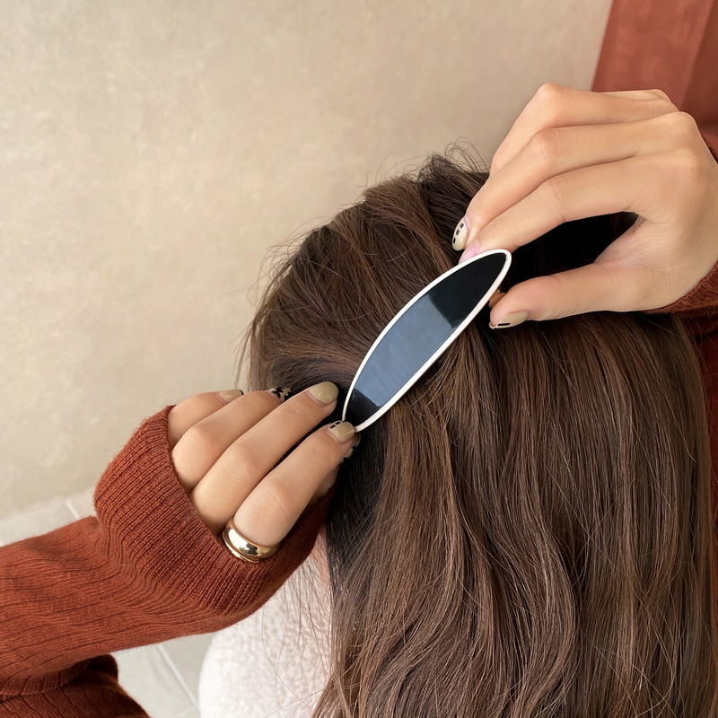Medium hairpin for women's back of head, adult elegance headwear, hair accessories, ponytail clip, spring clip, one-word clip, top clip, hair clip