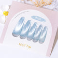 Risyal ice crystal cat eye gel polish 12ml - new nail art no-wipe color gel, side light & wide light, non-smudge, nail gel