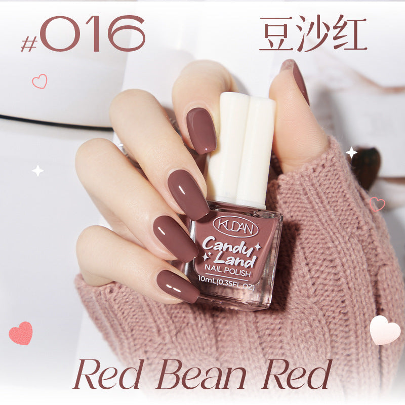 Kudan nail polish no bake quick drying peelable light fragrance 10ml water-based nail polish new cross-border best selling 36 colors