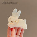 Sweetheart milk rabbit ~ cute acetic acid rabbit clip gentle girl heart hair clip home girl same style new hair accessories