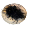 Shark clip fall and winter style feather clip classy sense ostrich hair clip back of head hair clip super fairy headwear