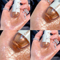6# crushed diamond champagne gold
