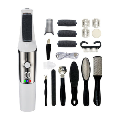 electric foot grinder, automatic foot rubbing, callus removal, pedicure tool, three-speed power, dead skin removal, pedicure machine