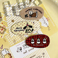 Christmas series printed puppy teardrop hair clips - sweet bangs clips, side hair clips, export hair accessories, cross-border hair accessories