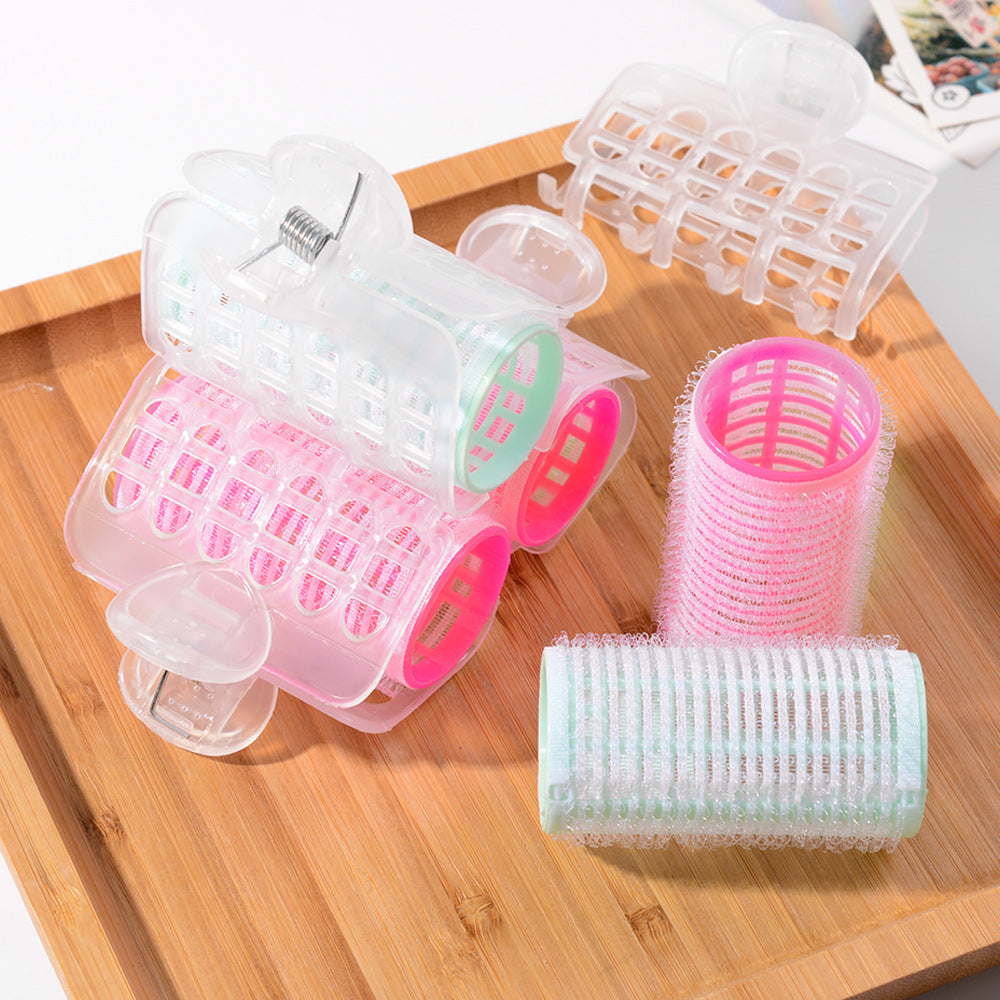 Curly hair lazy figure air bangs curling barrel fixed plastic internet celebrity inner buckle self-adhesive clip wholesale