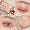 Makeup xixi soft glow and radiant eyes seven-color eye shadow palette waterproof pearlescent fine shimmer daily light makeup earthy eye shadow