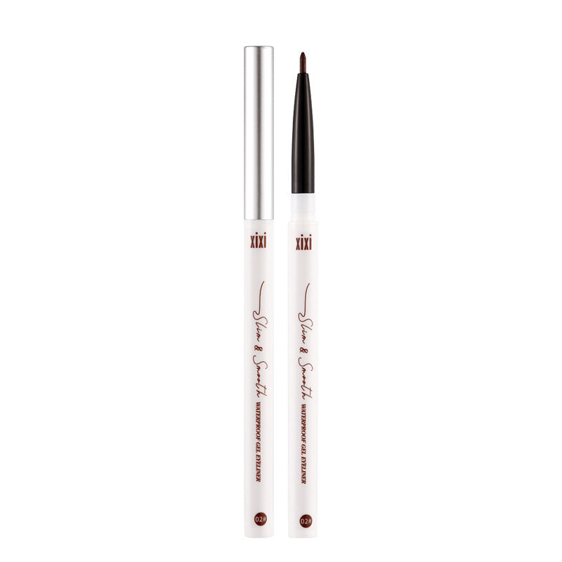 Xixi slim and smooth waterproof eyeliner gel pen ultra-fine long-lasting waterproof non-smudged pseudo-no-makeup colorful eyeliner pen