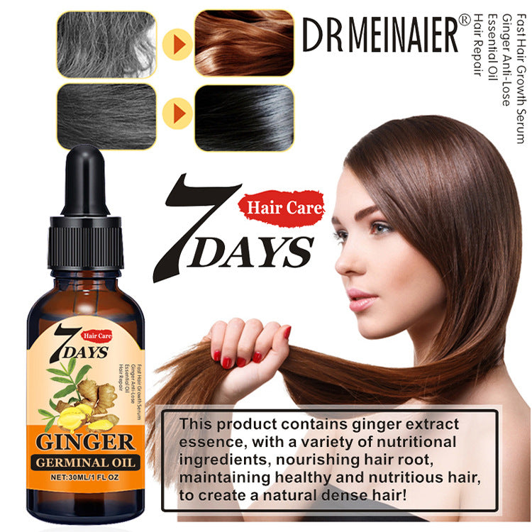 exclusive ginger king hair essential oil to improve damaged hair repair nutrient solution no-wash hair care essential oil wholesale