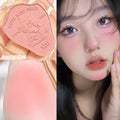 Makeup xixi working bear anti-internal roll single color blush natural nude makeup brightening contouring blush purple peach matte rouge