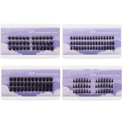 Segmented false eyelashes non-glue diy big devil sunflower eyelashes single cluster cos comic style little devil eye tail