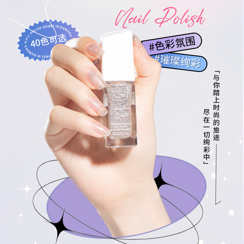Diamond realm water-based peel-off nail polish - no bake, long-lasting, quick-drying, peelable 10ml nail polish wholesale - protective base coat