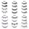 magnetic eyelashes for natural women, 2 pairs of black stem fox eyelashes, magnetic with clip set, european and american hot style