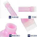 Factory direct supply toothed hair dye bottle dry cleaning shampoo bottle dye cream coloring scale baking oil bottle perm dyeing tools in stock