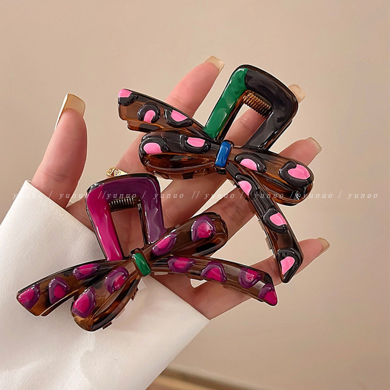 Dopamine drip oil stereobows streamer new arrival hair clip classy sense easiest for match shark hair clip back of head hair