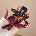 Dopamine drip oil stereobows streamer new arrival hair clip classy sense easiest for match shark hair clip back of head hair