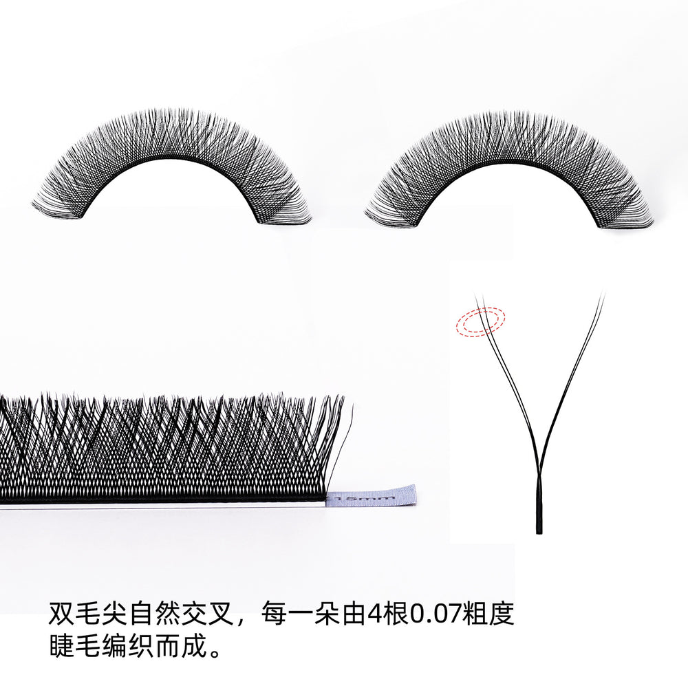 Eyelash implantation yy grafting eyelashes d curl matte black baby curl soft nature artificial eyelashes extension beauty