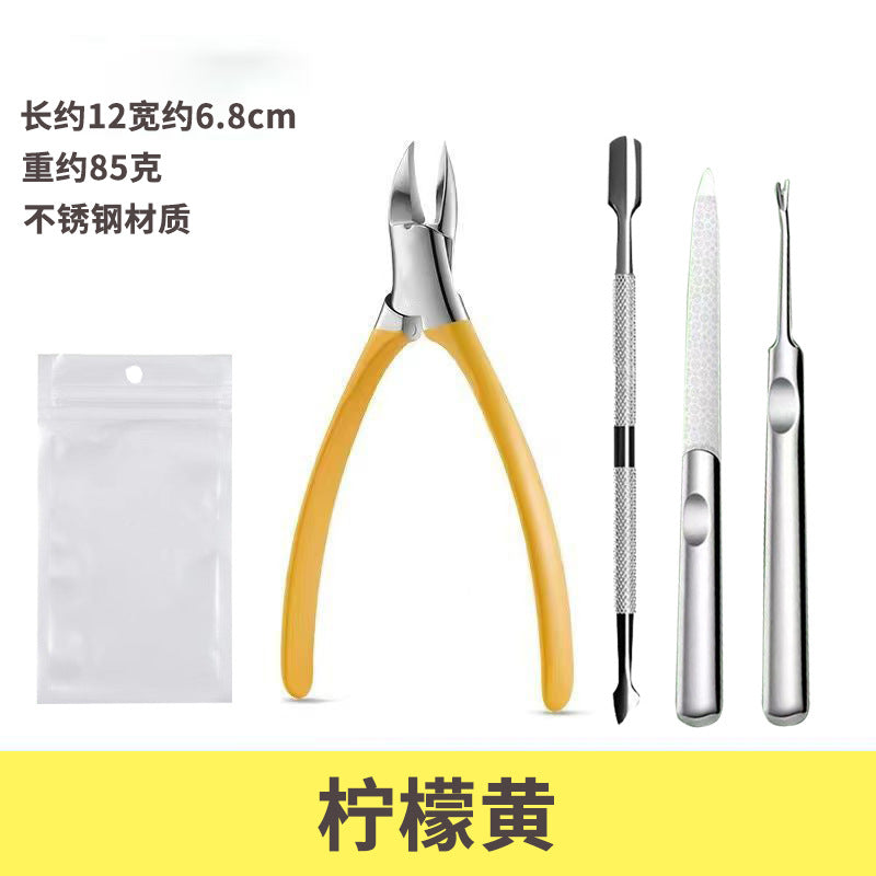High-quality hawkbill nail clippers - heavy-duty manicure & pedicure tool set for home use - includes cuticle nippers, dead skin remover, and ingrown toenail clippers