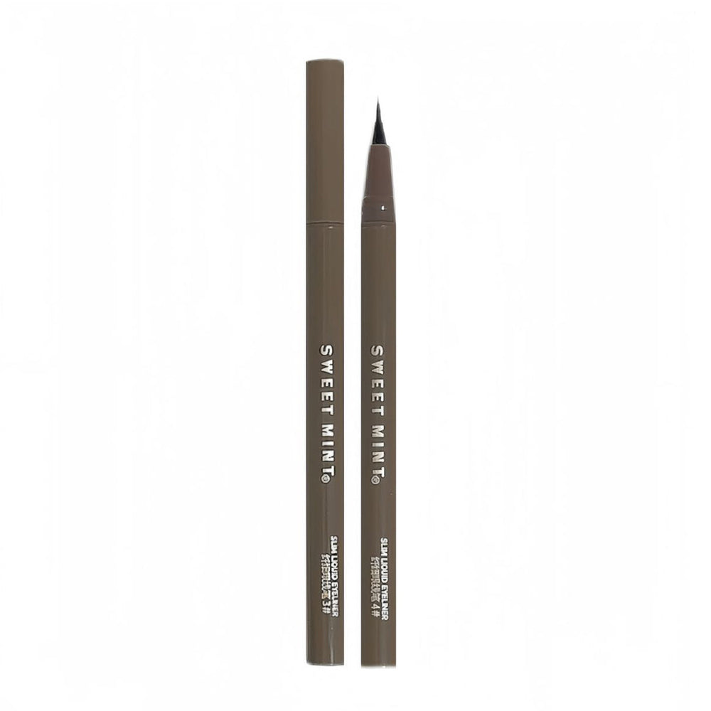Makeup sweet mint slim eyeliner for women, ultra-fine soft head, waterproof, anti-sweat, non-smudge, lying silkworm eyeliner pen