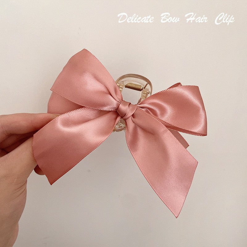 Bow tie clip shark clip ins style popular back of head female elegant clip 2022 new hair clip hair accessories