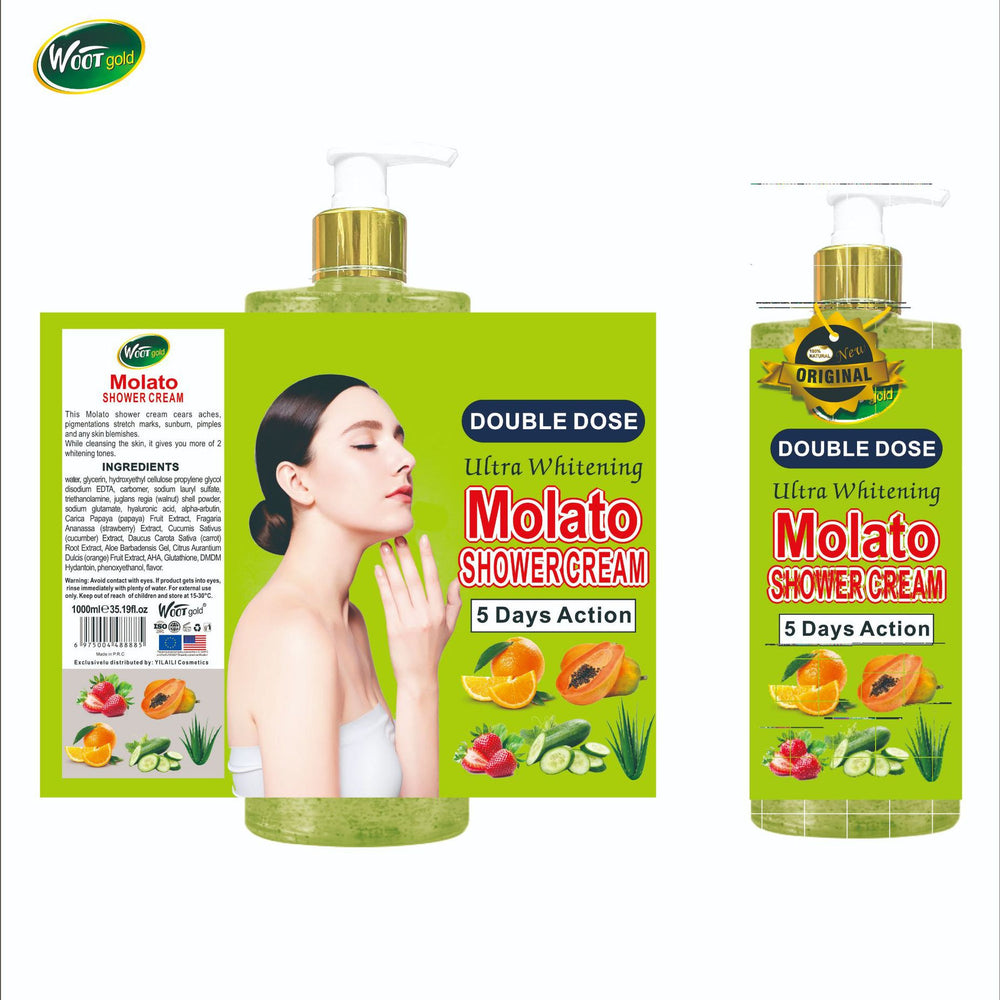 fruit fragrance molato shower gel scrub, blackening shower gel, cleansing, moisturizing and brightening soap 1000ml