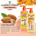 rejuvenating turmeric body lotion hydrating, refreshing and brightening rose body lotion shower lotion 300ml