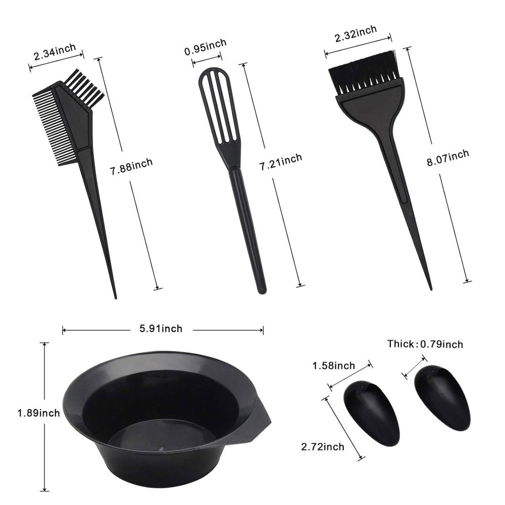 Hair dyeing tools, hair dyeing bowl, hair dyeing gloves, hair dyeing brush, hair dyeing comb suit, 14-piece set of beauty and hairdressing supplies