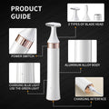 3-in-1 women's grooming kit: full body shaver, epilator, electric razor for eyebrow, lip, and facial hair removal