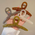 Can't shake off the 15cm jelly color large cross gripper acrylic back of the head shark clip elegant hairpin headwear