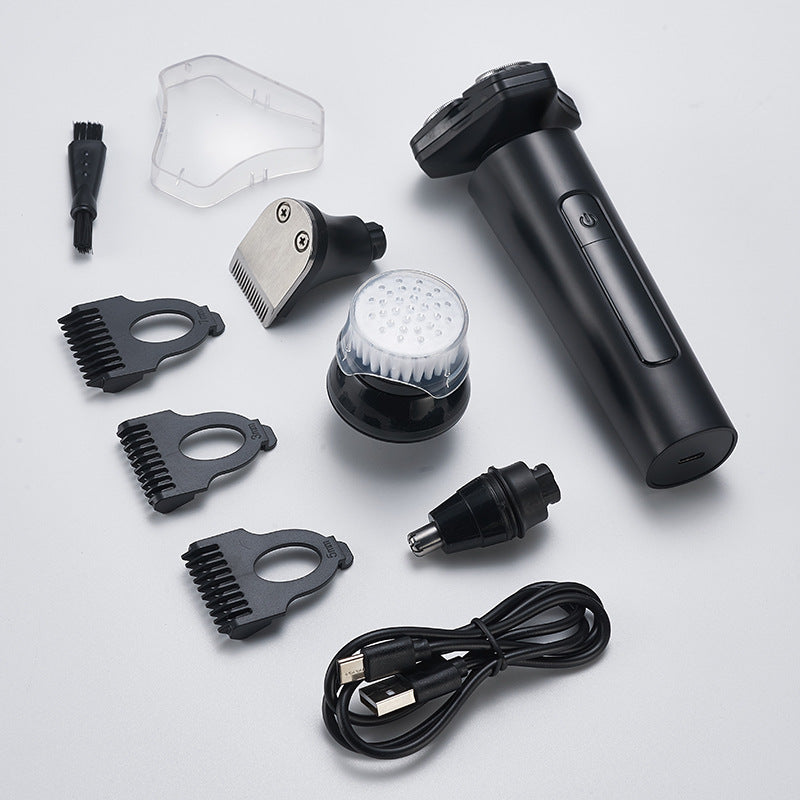 New multifunctional rechargeable beard trimmer - long battery life, type-c charging, full body washable shaver for men