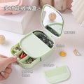 Cosmetic mirror with comb for desktop storage, desktop for home princess all-in-one student portable glass home mirror
