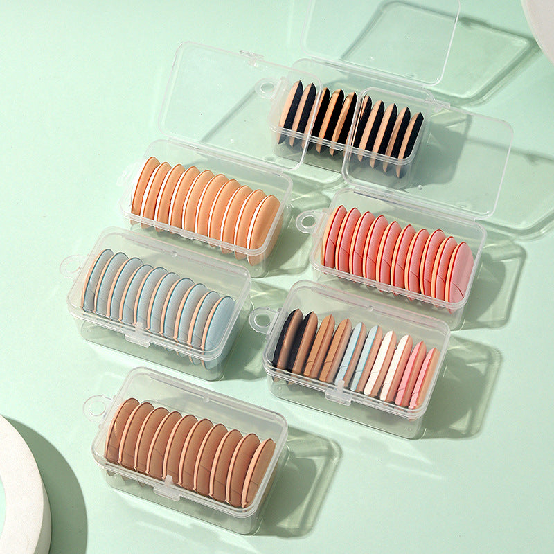 Wholesale mini plastic box - small finger puff packaging box, dustproof portable lidded jewelry storage box