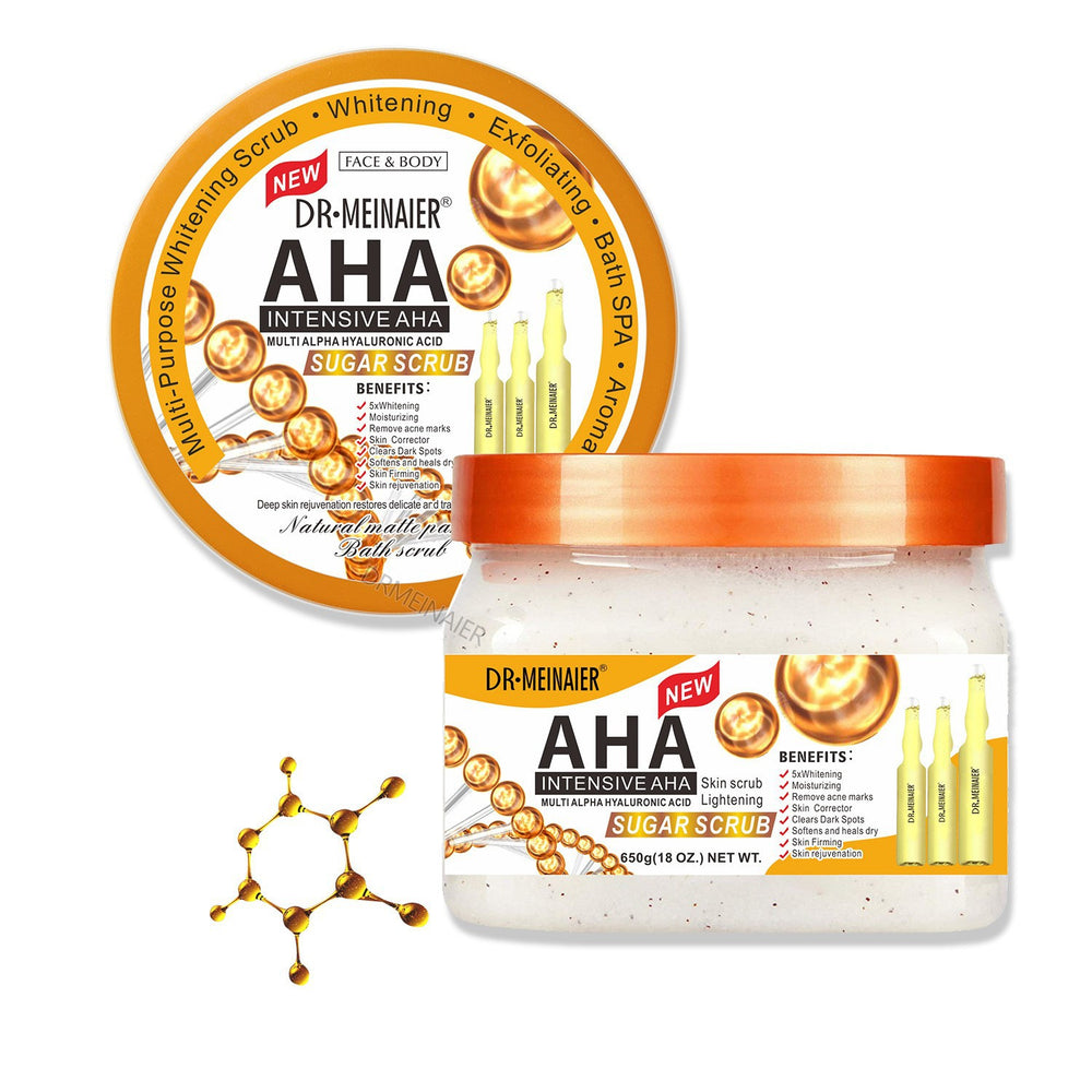foreign trade aha fruit acid skin care series original liquid bath salt scrub sugar body lotion aha essence wholesale