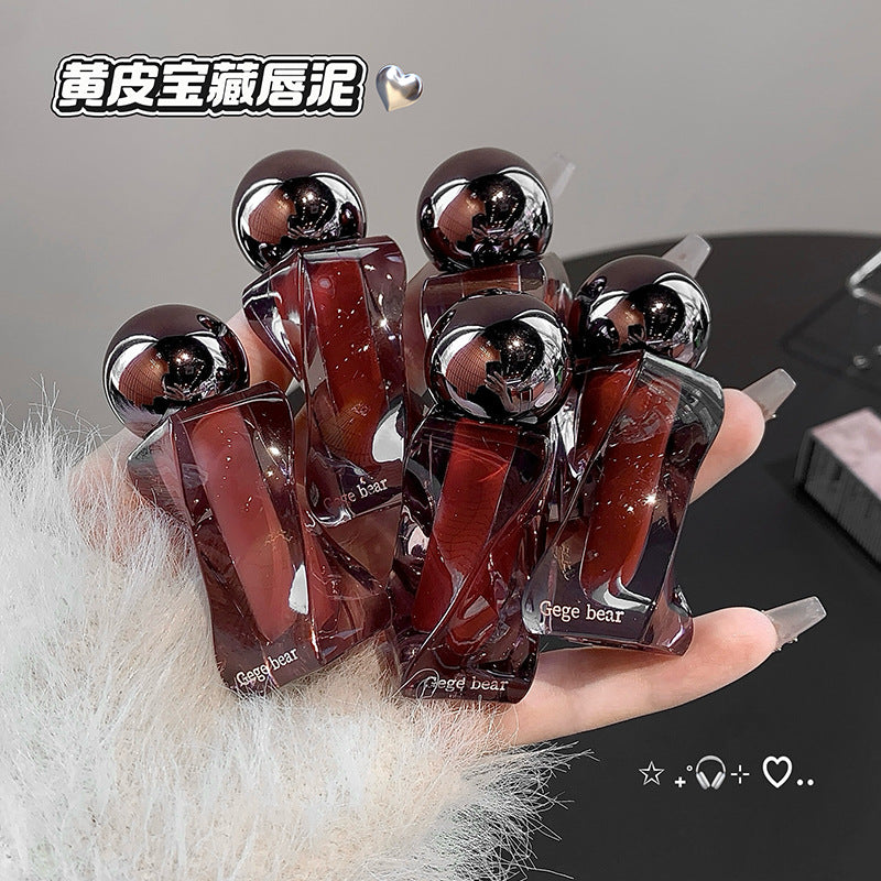 Gege bear soft light mousse lip mud velvet matte matte non-stick cup student pseudo-no makeup whitening lip glaze