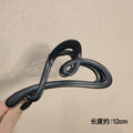 Heart matte black-12cm