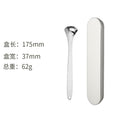 Spoon-shaped tongue scraper + small iron box