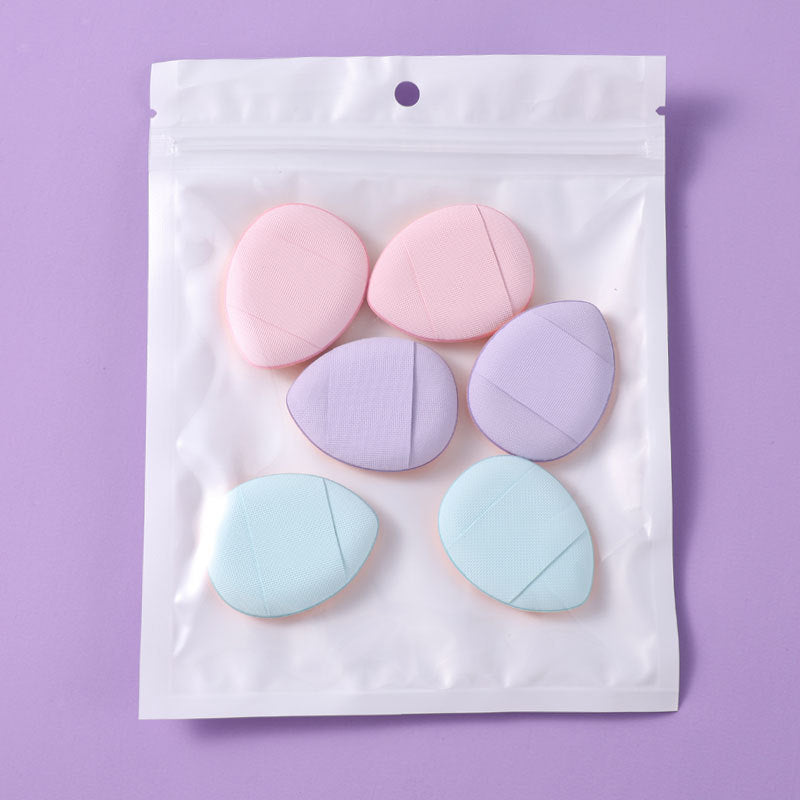 Mini finger air cushion puff - foundation & concealer applicator - wet & dry use - portable detailing - thumb tip small puff - mini slipper